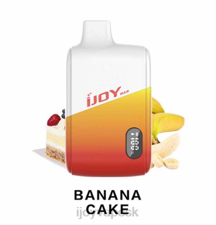 iJOY Vape Price | iJOY Bar IC8000 jednorazové 8X02176 banánový koláč