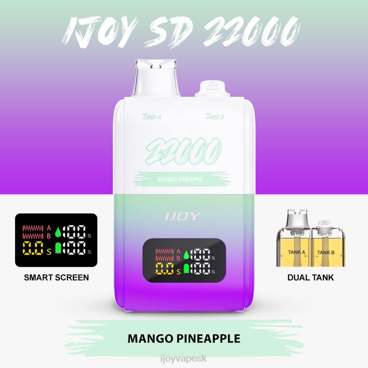 iJOY Bar Flavors | iJOY SD 22000 jednorazové 8X02157 mango ananás