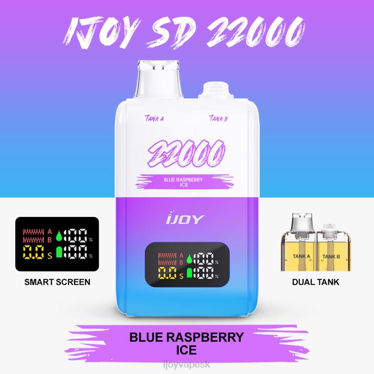 iJOY Vape Order Online | iJOY SD 22000 jednorazové 8X02149 modrý malinový ľad
